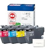 ブラザー純正大容量インク4色パックLC412XL-4PK
