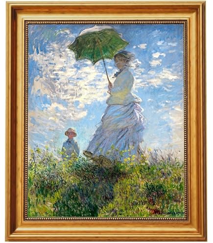 睡蓮 水彩画 大判 金色フレーム クロード・モネの**『睡蓮』**シリーズ