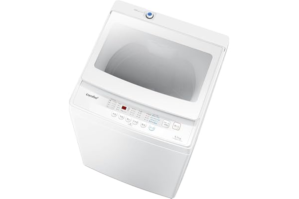 COMFEE' CAC06EW55/W-S1 Fully Automatic Washing Machine, 12.1 lbs (5.5 kg), Single Person Compact, Glass Door, Space Saving, F