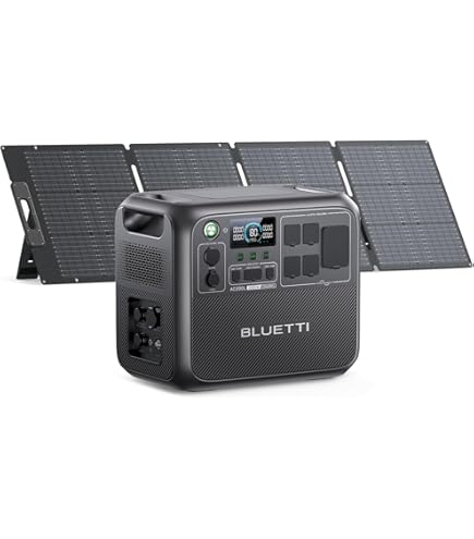 Amazon.co.jp: BLUETTI ポータブル電源 ソーラーパネルセット AC200MAX