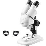 AOMEKIE 顕微鏡 実体顕微鏡 20倍 子供顕微鏡 学生 マイクロスコープ 両眼 アイカップ付き 立体画像