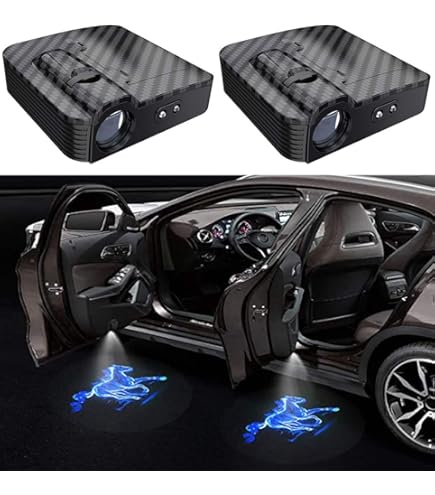 Amazon | HualuBro 2個セット LED カーテシ ランプ 汎用カー用, ドア 