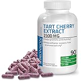 Bronson タルトチェリーエキス2500 Mgプレミアム Gmoなしグルテンなし大豆なしフォーミュラ抗酸化物質とフラボノイドを詰め、90ベジタリアン用カプセル