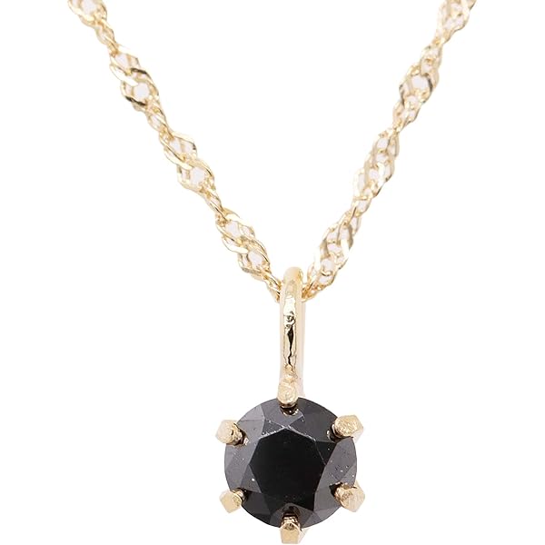 Amazon | [Feli Premium Jewelry] K18YG ブラックダイヤモンド1.00ct