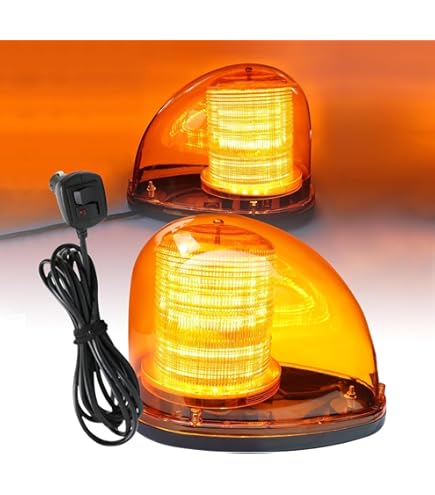 Amazon.co.jp: WANCHIY 車両用着脱回転灯 ライト DC13-60V 60LED 黄色