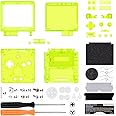 IPS GBA SP Upgrade eXtremeRate Custom Replacement Housing Shell - Clear Material Compatible with Both IPS and Standard LCD - Console or Screen Not Included [Clear Lime Green]