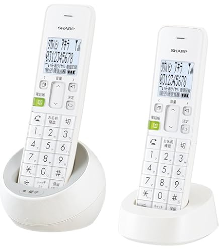 Amazon | 【純正品】シャープ コードレス 電話機 コンパクトタイプ 親