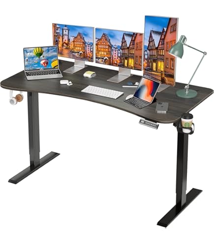 電動昇降デスク幅140cm 奥行き70cm 分解品 Amazon | Sunon 電動昇降デスク 幅140cm 奥行70cm 一枚板 カーブ