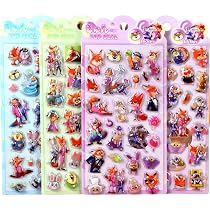 Amazon.co.jp: ズートピア 4枚入 ぷにぷに おしり シール帳 可愛い