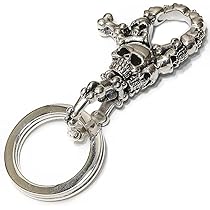 Amazon.co.jp: [diosbras] スカル シルバーキーチェーン メンズ