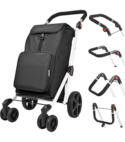 Amazon｜買い物カート 押す引く2way 6輪 ショッピング カート 保冷