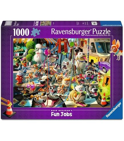 Puzzle Schmidt Spiele 1000 Pezzi - Mark Frederickson "Dog Love" Con Labrador Giallo - Qualità Premium 69,3x49,3 Cm - 4
