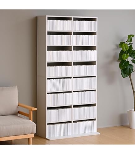Amazon｜HEMNES ヘムネス 本棚 - ブラックブラウン/ライトブラウン