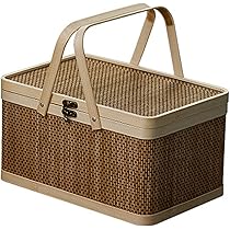 竹製収納バスケット　5つ Amazon.co.jp: NIGOE竹かご、竹編み包装、竹かご、ギフト