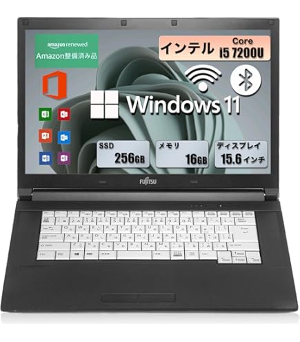 Amazon.co.jp: 【整備済み品】 富士通 ノートPC A744/MS Office 2019