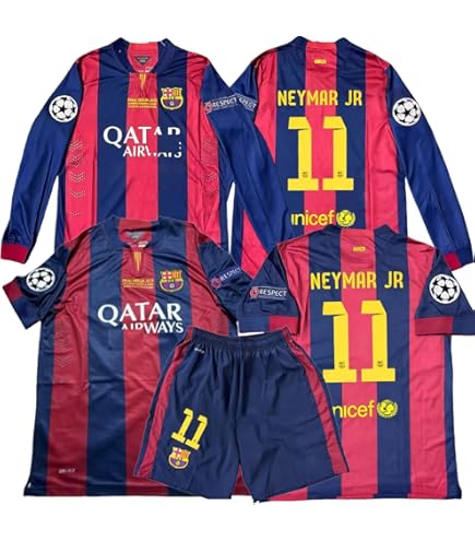 Amazon | 子供 ネイマールのユニフォーム レトロ 14-15 バルセロナ 11