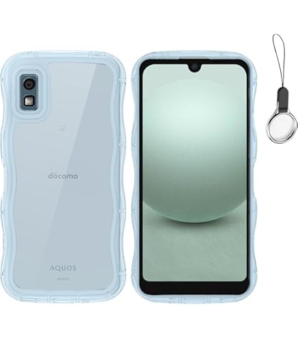 Amazon.co.jp: QAZWERT AQUOS WISH3 SH-53D ケース クリア ウェーブ