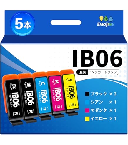 EPSON IB06CL5A 2セット　IB06CA 1本　IB06MA 2本 Amazon.co.jp: LCL エプソン用 IB06 IB06CL5A IB06KA IB06CA IB06MA