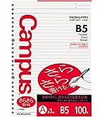 Amazon.co.jp: コクヨ(KOKUYO) ルーズリーフ ポジティ B5 200枚 中横罫