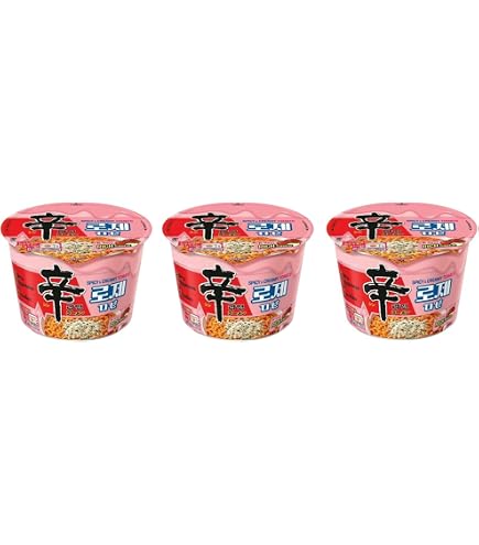 Amazon.co.jp: 辛ラーメン ロゼ カップ 108g 4個セット / 韓国ラーメン