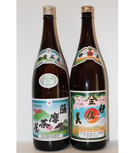 Amazon.co.jp: 薩摩茶屋 25度 1800ml×2本 芋焼酎 村尾酒造 : 食品