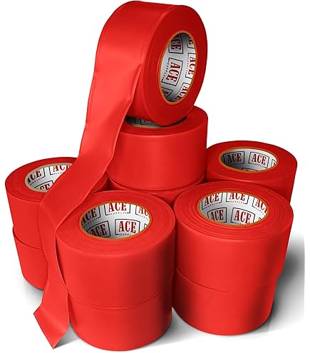 Cordova Pro Pack Danger Barricade Tape – 12 Rolls, 3" X 1000' Each, Red/Black, OSHA-Compliant For Construction & Hazards