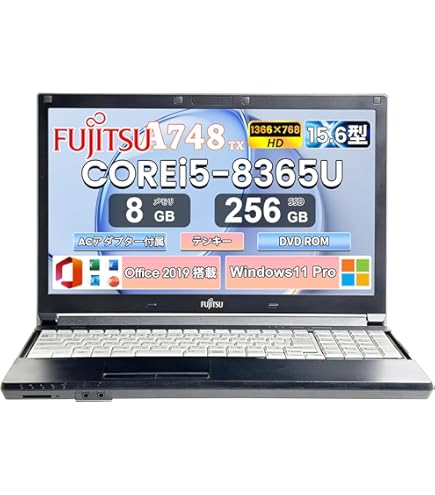 Amazon.co.jp: 【整備済み品】富士通 A576 15.6型 第6世代CPU Celeron