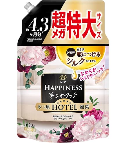 Amazon | レノア ハピネス 夢ふわタッチ 柔軟剤 ヴェルベット