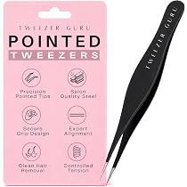 Amazon.co.jp: TweezerGuru 毛抜き 極細 ピンセット 精密 眉毛抜き
