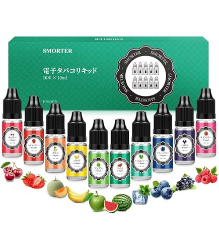 Amazon | VAPE 電子タバコ リキッド ベイプ フレーバー 10種類