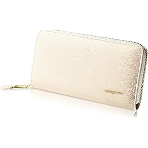 ogni giorno 財布 「ガバッと開いて使いやすい」 長財布 レディース ラウンドファスナー 本革 大容量 カード…