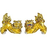 かじまやーシーサー (大/金) ペア 沖縄土産 置物 金運 厄除け 魔除け