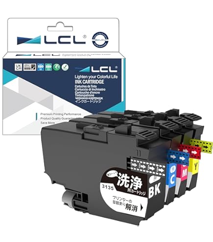 Amazon.co.jp: LCL Brother用 ブラザー用 LC3135-4PK LC3135 BK