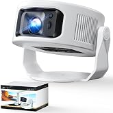 Philoent プロジェクター 家庭用 小型 【1080P 8K対応&HDR高ダイナミック画質&1400Ansi 】Android TV 14.0 | 搭載 HiFiスピーカー内蔵 天井 静音 0.5M短距離投影 WiFi6 Bluetooth5.