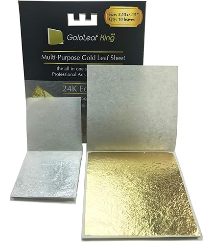 Amazon.co.jp: 99.99% 純金 食用金箔シート 24K GoldleafKing 禅