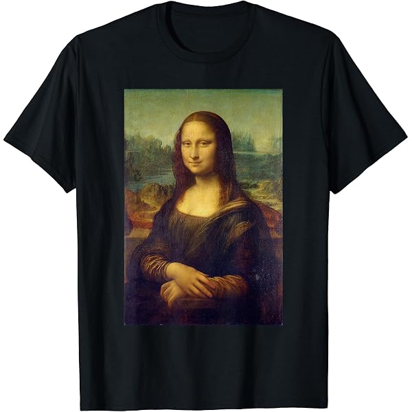 Amazon | マスク付きモナリザ面白い有名な絵画検疫 Tシャツ | Tシャツ
