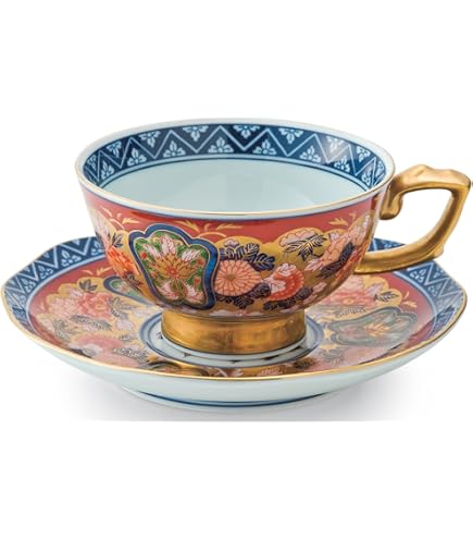 Amazon | 林九郎窯 金彩 桜閣紋 珈琲碗皿 磁器 波佐見焼 日本製 Amazon | 林九郎窯 金彩 桜閣紋 珈琲碗皿 磁器 波佐見焼 日本製