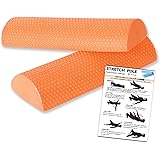 Amazon Lindsports ストレッチングクッション ハーフ 2本セット オレンジ Lindsports ピラティス