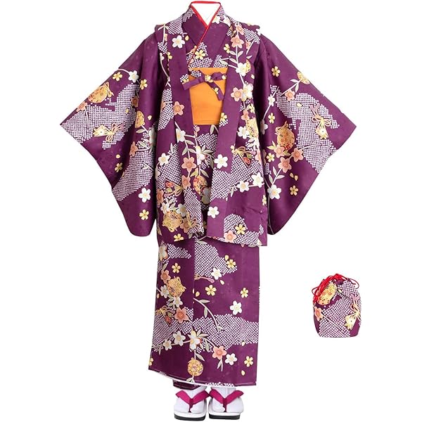 美品　七五三　大きめ7歳　8歳　正絹お着物セット　大四つ身　ハーフ成人式 美品 大きめ7歳さん 七五三 ハーフ成人式 絞り お着物セット 7歳