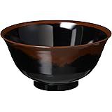 ENTEC 長次郎窯 羽反り丼 小 内黒 AN59B