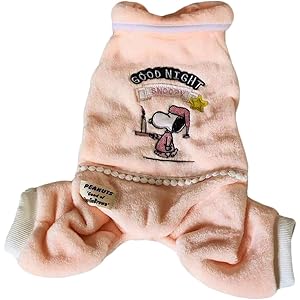 【最新】 犬服 ペット服 ドッグウェア Tシャツ スヌーピー 洋服 可愛い ペットウェア 春秋冬服 四足 犬の服 サンゴ…