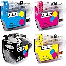 Brother LC3119 インクカートリッジセット Amazon.co.jp: LC3119 brotherインク カートリッジ互換 3色3本