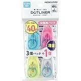 コクヨ(KOKUYO) テープのり ドットライナー プチモア 使い切り お徳用パック 99Kタ-D920-06X4
