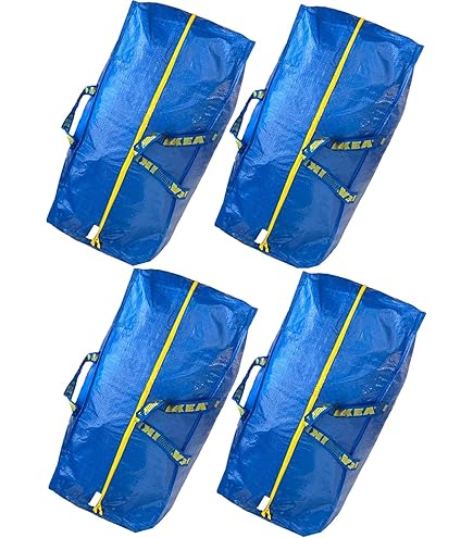 Amazon.co.jp: イケア 大容量 トートバッグ 5個セット Set of 10