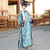 伝統的なチャイナドレス清朝贵妃皇后正装故宫 清朝旅拍服格格故宫皇后宫廷民族吉服贵妃古装连衣国