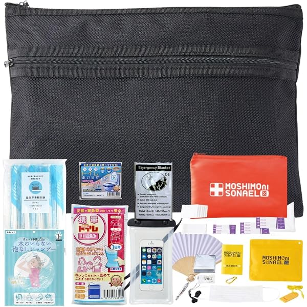 Amazon.co.jp: Coconir アレンジ災害常備ポーチ (グレー) 防災グッズ