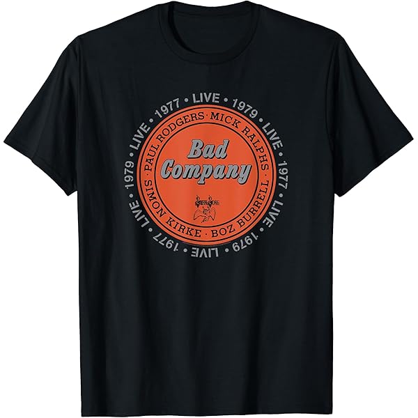 Amazon | Bad Company Classic Bad Coロゴ Tシャツ | Tシャツ