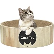 Catlog_Board 爪とぎベッド付き Amazon | ottostyle.jp 猫 爪とぎ ダンボール ベッド 【38×38cm