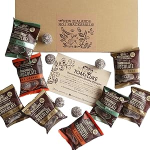 【トム&ルーク】フルーツ&ナッツ チョコレート スナックボール セット(33g X 8袋ミックス・オリジナルダーク・ダークオレンジ・ダークミント) グルテンフリー、エナジーボール、砂糖不使用、乳製品不使用、卵不使用、ヘルシースナック、ビーガン、 新感覚チョコレート、溶けないチョコレート、カバンの中にも、携帯食