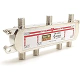 TVアンテナ分配器 6分配 4K 8K BS/CS/UHF/VHF/地デジ対応 全端子通電型 BL0139